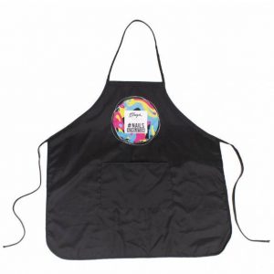 Delantal negro Thuya para especialistas de uñas