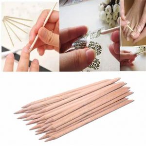 Palitos de naranja  para manicura de madera 75 mm